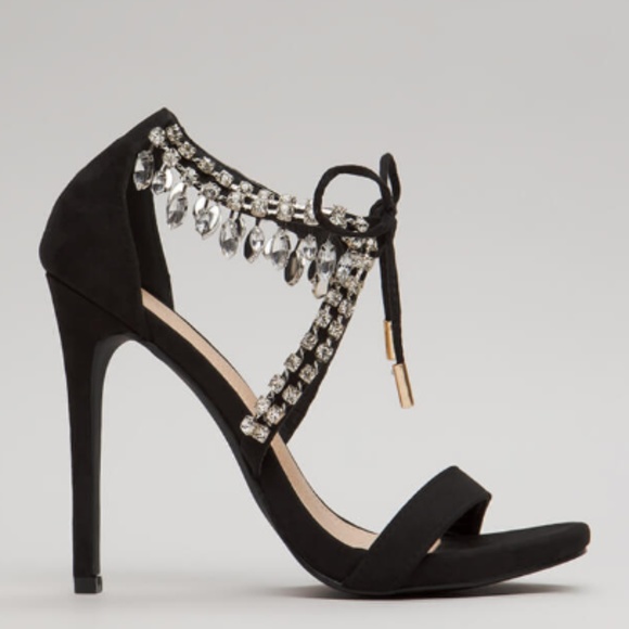 Women's Open Toe Tie Front Heel - Picture 2 of 4